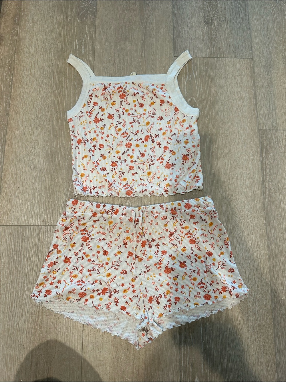 Madewell Floral Tank & Shorts Pajama Set